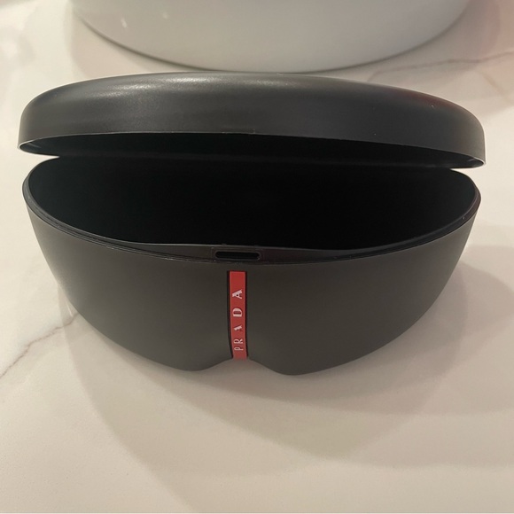 Prada Linea Rossa Sunglasses PS 07WS DG009R Black with Blue Lenses - Picture 9 of 13